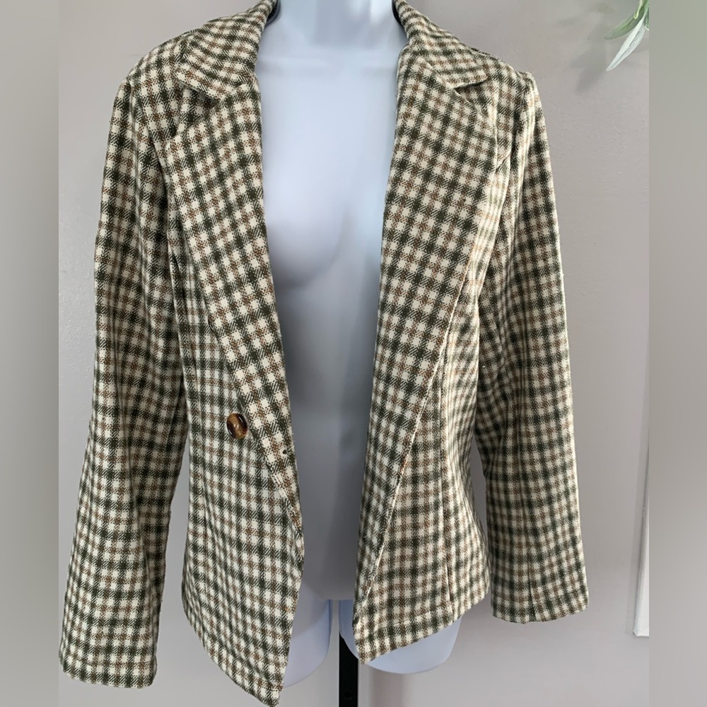SHEIN Plaid Blazer